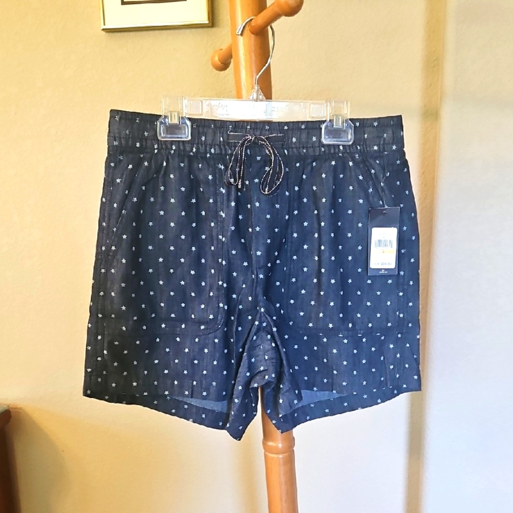 NWT, Tommy Hilfiger, Blue Denim Shorts, Small